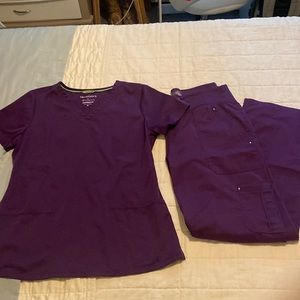 Healing hands purple scrubs